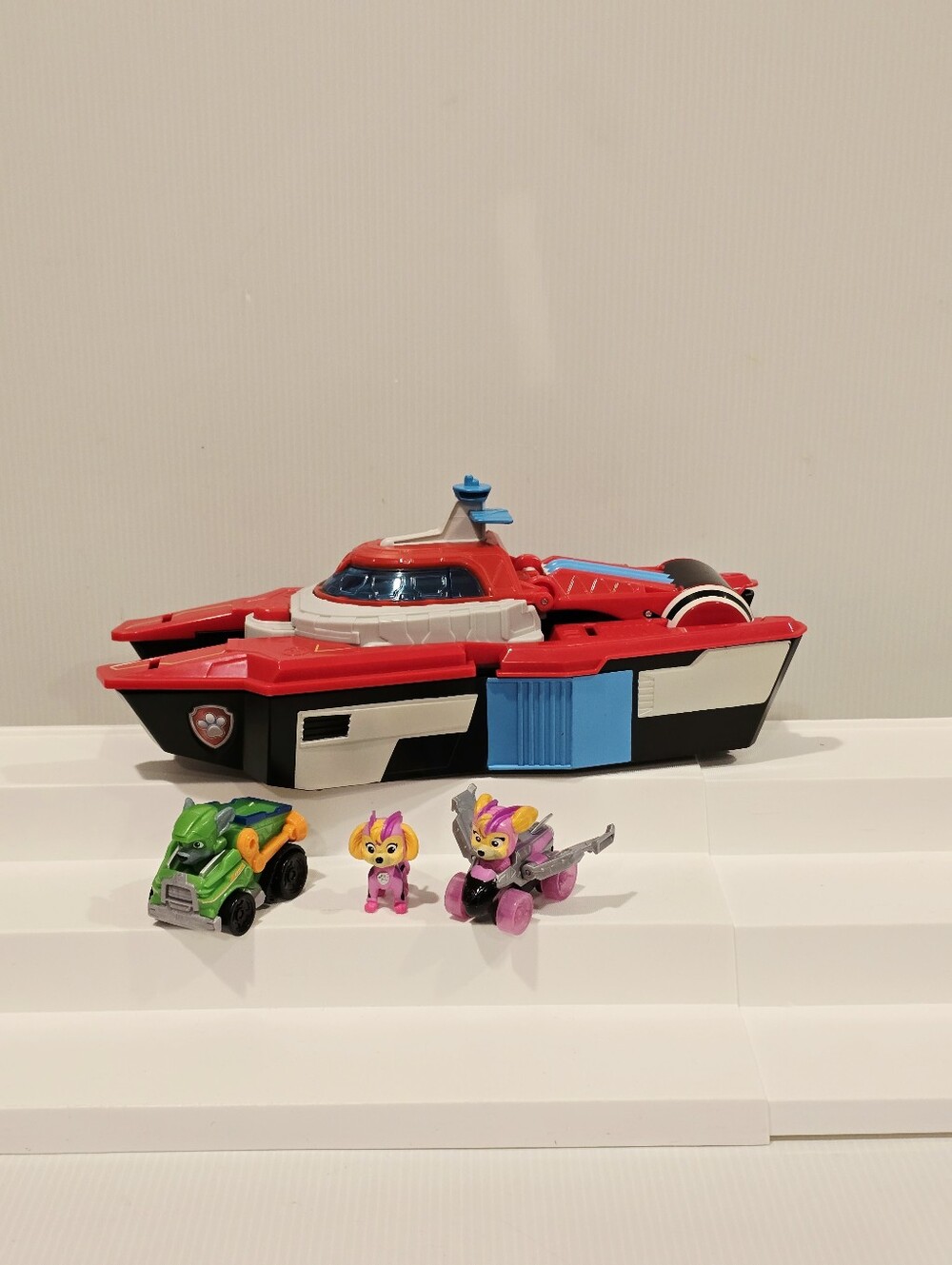 Paw Patrol The Mighty Movie Pup Squad Aircraft Carrier Boat Set